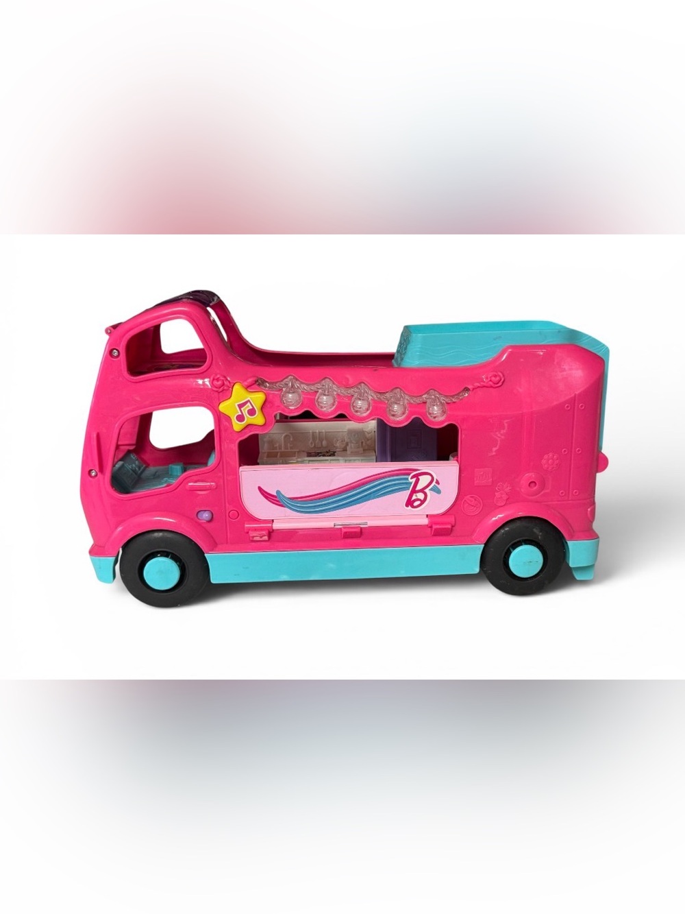 Euc  Fisher-Price Little People Barbie Little Dreamcamper RV Playset